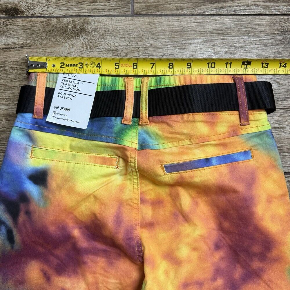 VIP Jeans Tie-Dye Cargo Jogger Pant Juniors Size 1/2 NEW - Picture 5 of 8